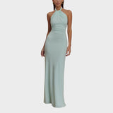 Milica - Slinky Halter Maxi Haljina