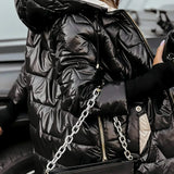 Lina - Duga topla jakna s kapuljačom